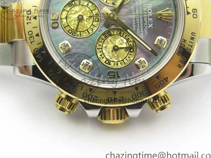 0225 Tailored Daytona 116509 SS YG BLF Best Edition Gay MOP Dial on SS YG Bracelet A 2977